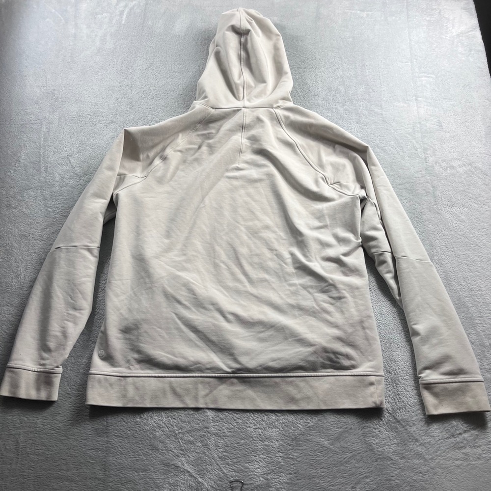 Lululemon Mens City Sweat Pullover Hoodie Tan Beige French Terry Sweatshirt - Picture 5 of 7